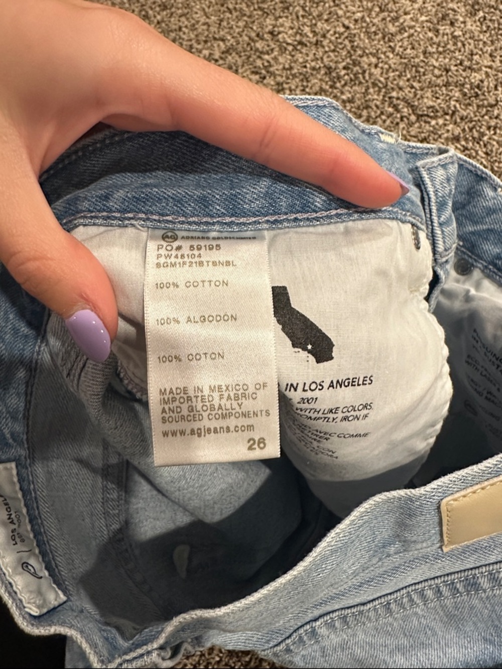 Light Blue Denim Bermuda Shorts for Women - Picture 5 of 5